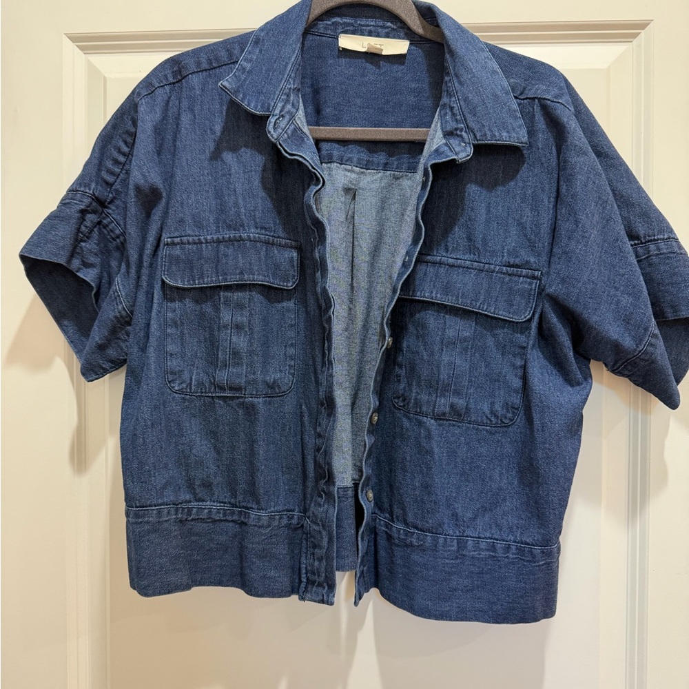 LOFT Indigo Denim Shirt